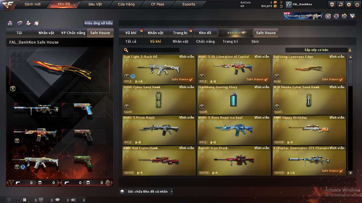 shop acc cf uy tin gia re